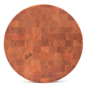 Cherry Round Chopping Block, Reversible, End Grain, 3" Thick (CCB Series)