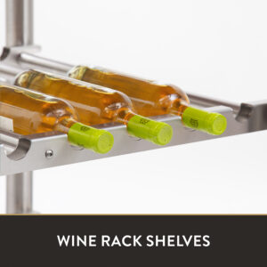 Cherry Cucina D’Amico Wine Cart Wine Rack Shelf