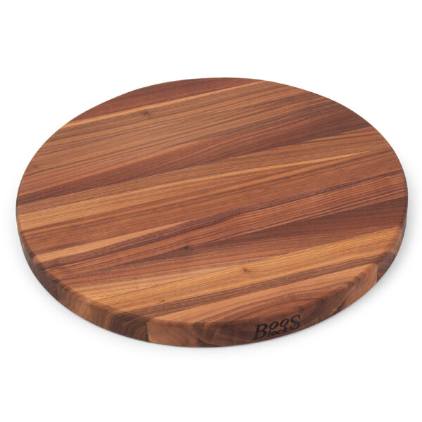 Walnut Round Cutting Board 1-1/2″ Thick (R-Board Series)