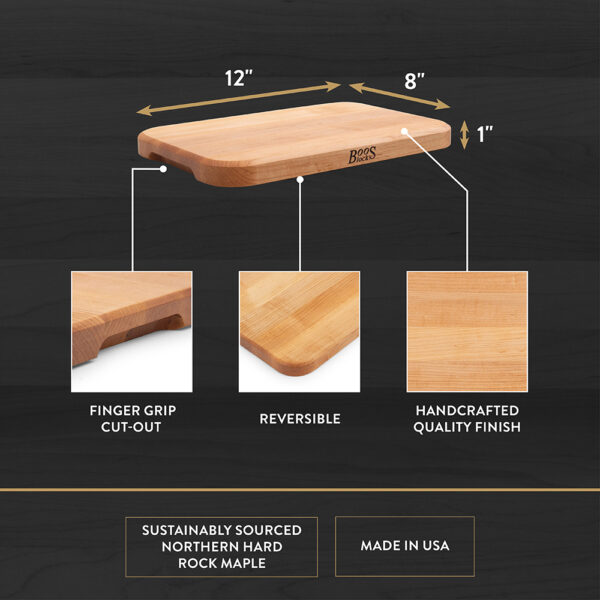 Maple Cutting Boards 1-1/2″ Thick (R-Board Series) - John Boos & Co