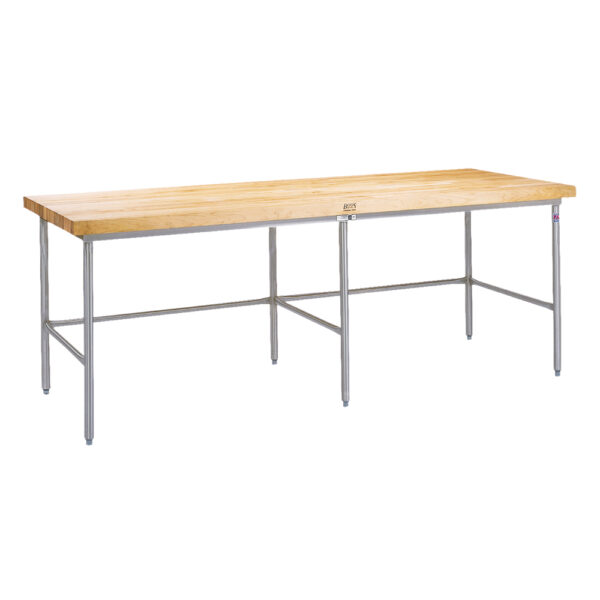 Galvanized Work Table Frames w/Bin Stops & Guides, Welded Set-Up (SBS-G)