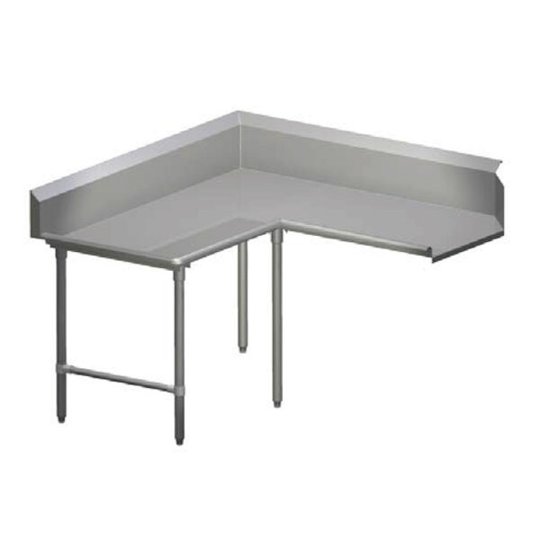 Clean Dishtables, Corner, With Stainless Steel Base "CDT-K-SBK" (PRO-BOWL SERIES)