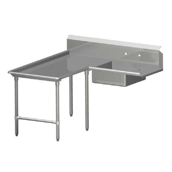 Soiled Dishtables, Island, With Sink Bowl, Stainless Steel Base "SDT-I-SBK" (PRO-BOWL)