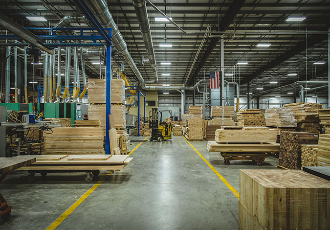 John Boos and Co wood processing facility