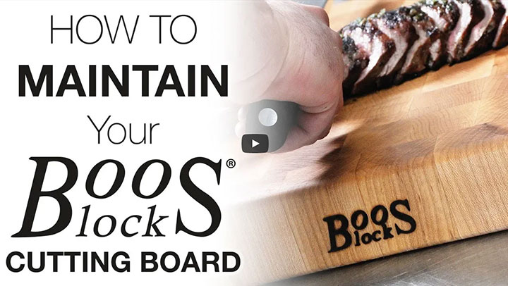 how to maintain boos block cutting board