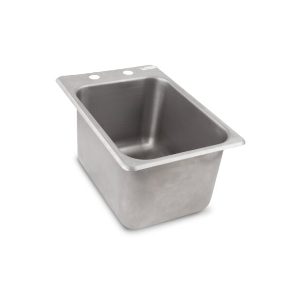 Drop-In Commercial Hand Sink, Bowl Size 10 x 14 x 10, Basket Drain, Deck Mount