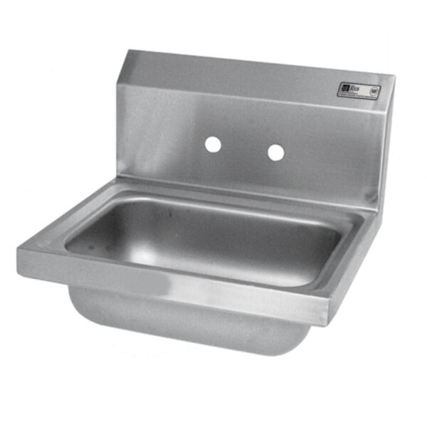 Pro-Bowl Hand Sink, Wall Mount, 14" x 10" x 5" (3.5" Drain) Sink Bowl, (1) Splash Mount 4" On Center