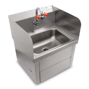 Pro-Bowl Hand Sink, Wall Mount, 14" x 10" x 5" Touchless Hand Sink w/Eye Wash & Knee Valve