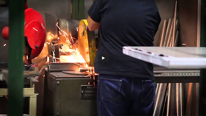 welder cutting stainless steel countertops