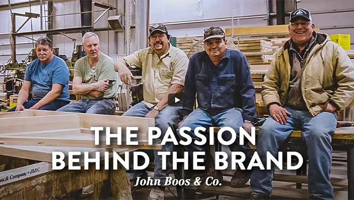 group photo of John Boos woods craftsmen