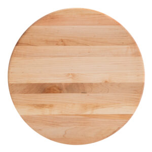 Maple Round Cutting Board With Feet 1-1/2" Thick (B Series) 12"x1-1/2"