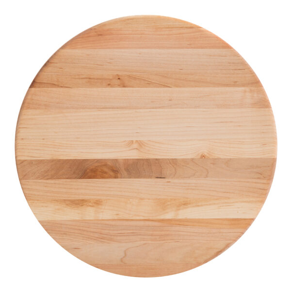 Maple Round Cutting Board With Feet 1-1/2" Thick (B Series) 12"x1-1/2"