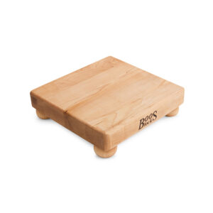 Walnut Square Cutting Board With Feet 1-1/2 Thick (B Series) 9x9x1-1/2
