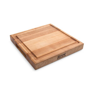 Maple Square Cutting Board With Juice Groove 1-3/4 Thick (CB Series) 12x12x1-3/4