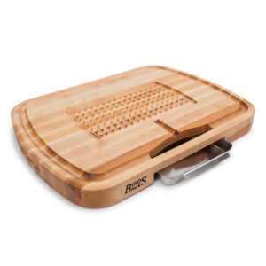 Maple Ultimate Carving Board With Pan 2-1/4 (Carving Series) 24x18x2-1/4