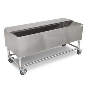 Mobile Ice Chest Lide Open