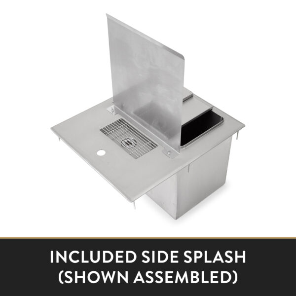Drop-In Ice Bins With Water Station, Without Glass Filler Faucet (Underbar) - 18"X21"