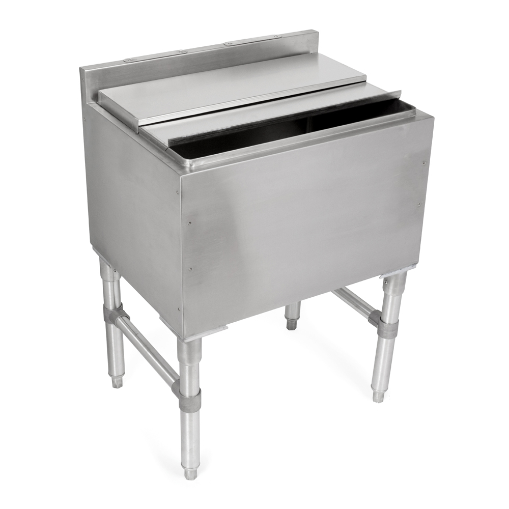 Insulated Ice Bins, 18 Width, With Cold Plate, 18GA Stainless Steel  (Underbar)