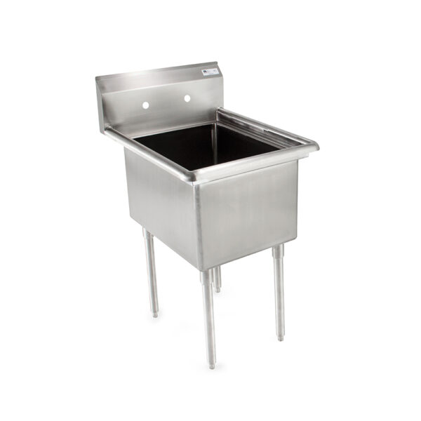 18GA Compartment Sinks, 1-Bowl, Without Drainboard, 14" Deep Bowl (E-Series)