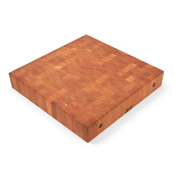 Cherry Square Chopping Block, Non-Reversible, End Grain, 4" Thick (CCB Series)